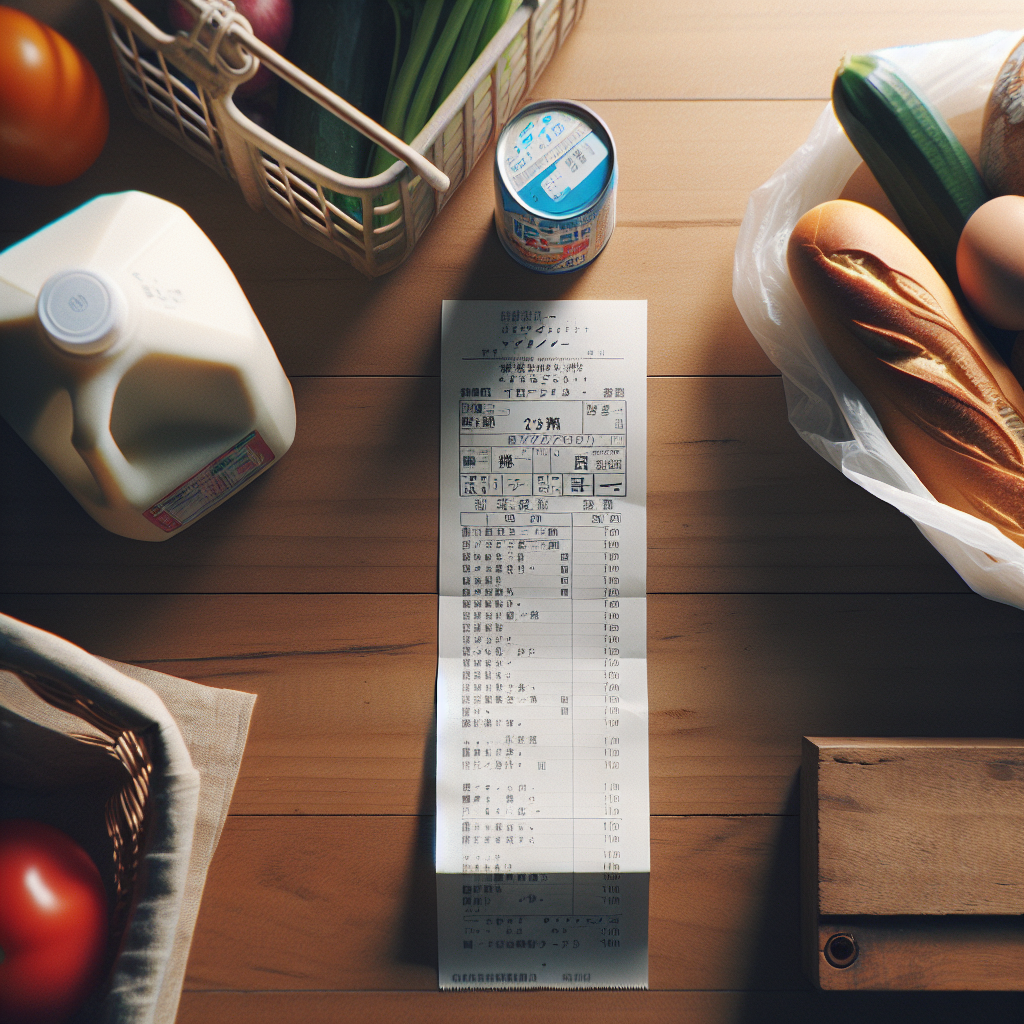 スーパーのレシート