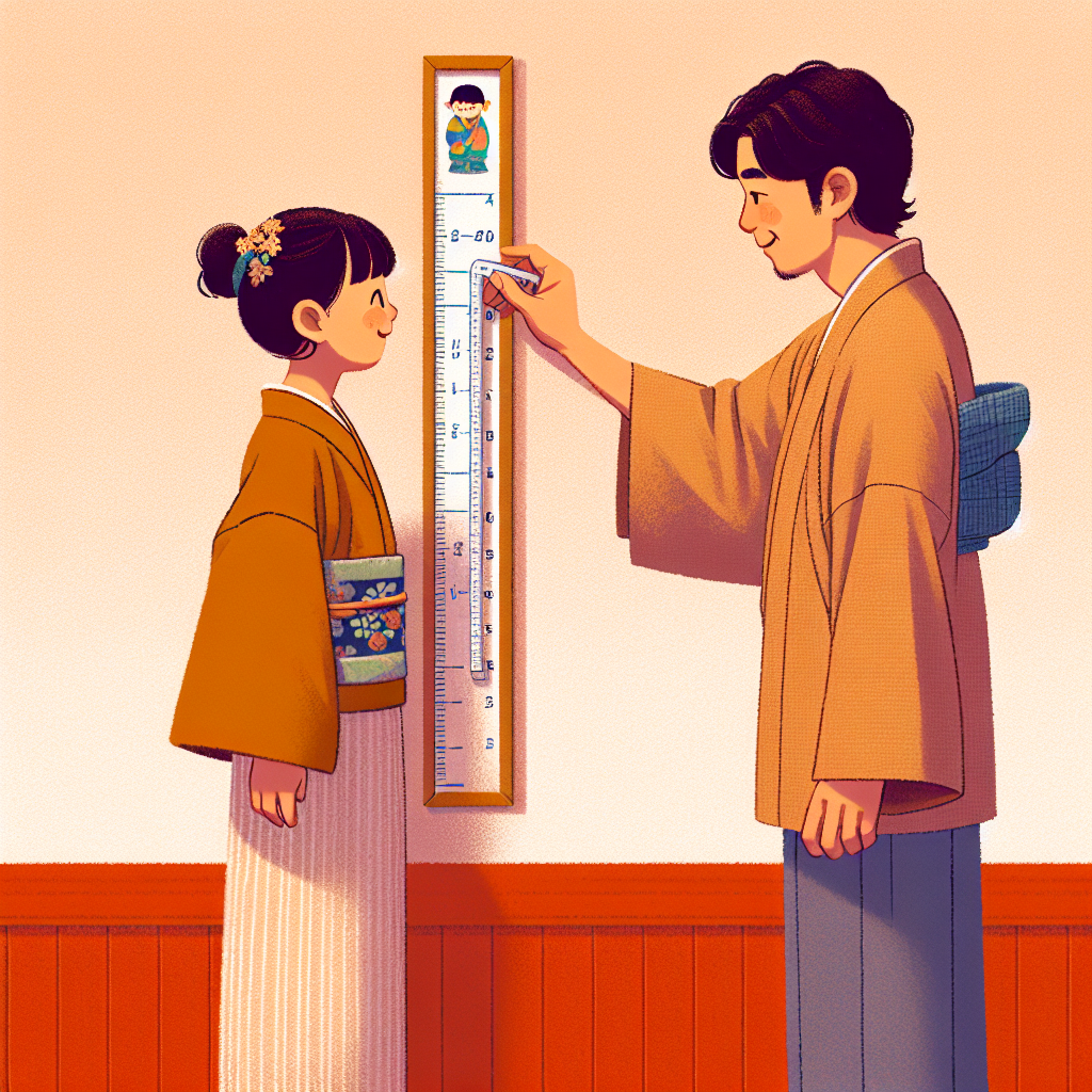 子供の身長体重測定